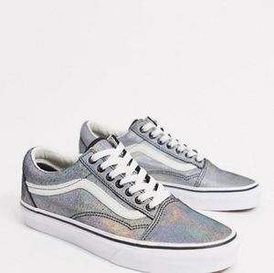 Holographic low top Vans